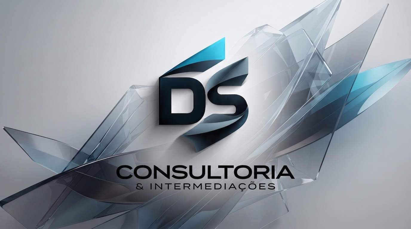 Identidade visual em cristal da DS Consultoria